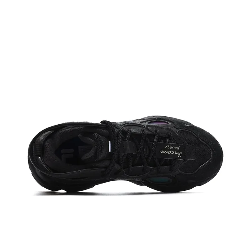 FILA FUSION Raccoon Mid We Anti Slip And Wear Resistant Warm Mid Top Casual Shoes Women's Black Periscope-2