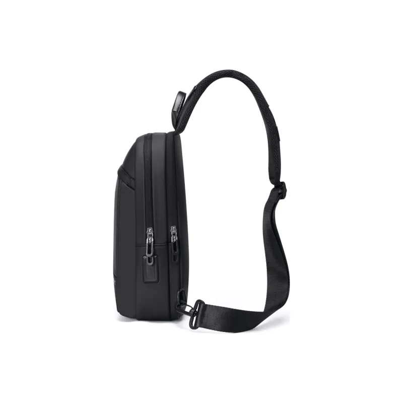 GOLF Oxford Laptop Bag Crossbody Bag Shoulder Bag Fanny Pack Sling Bag Large Size Men's Black-3