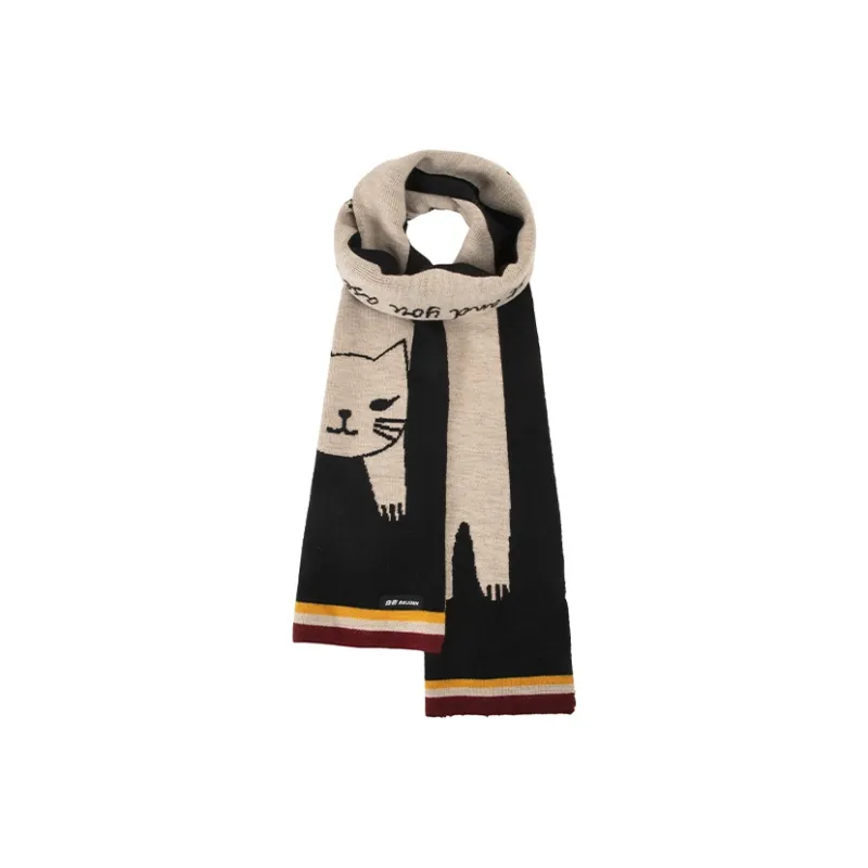 BAIJUAN Knit Scarves Unisex-4