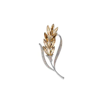 HMZ Alloy Synthetic Cubic Zirconia Faux Crystal Brooches Women's