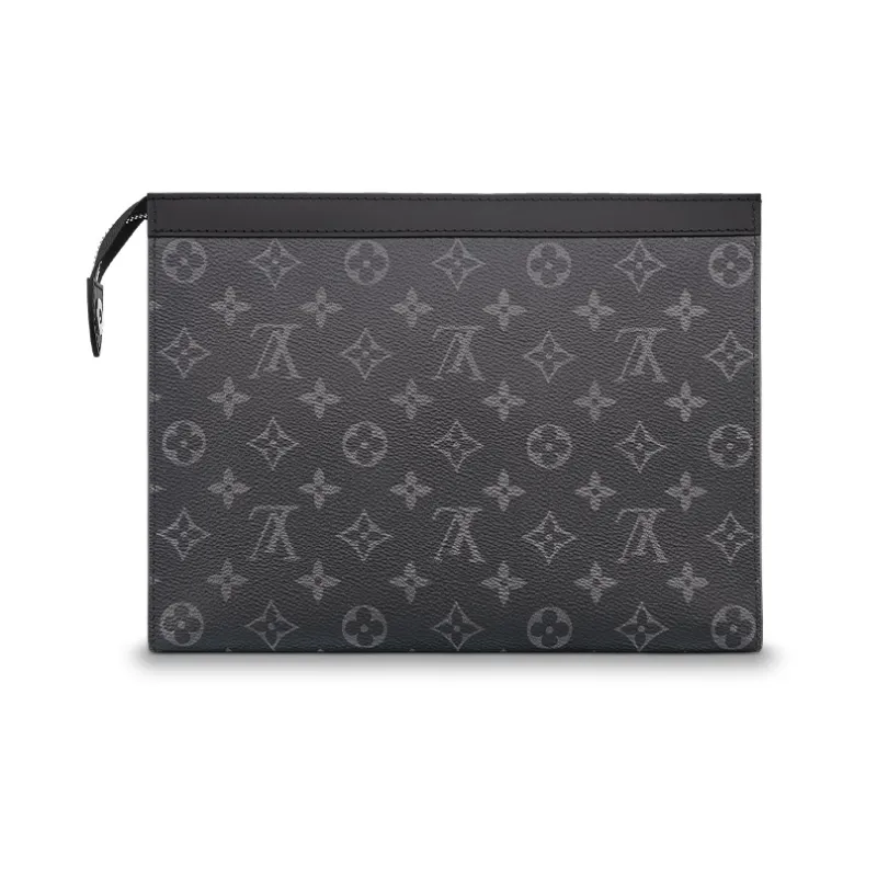 LOUIS VUITTON Pochette Voyage Monogram Eclipse Mm Black/Grey-2