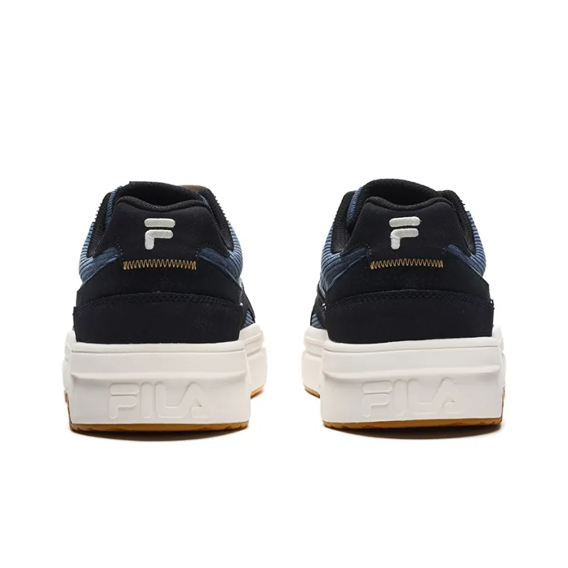 FILA FUSION BANK Anti-Slip And Wear-Resistant Height Increasing Low-Top Skateboard Shoes Men's Legend Blue Flint Stone-3