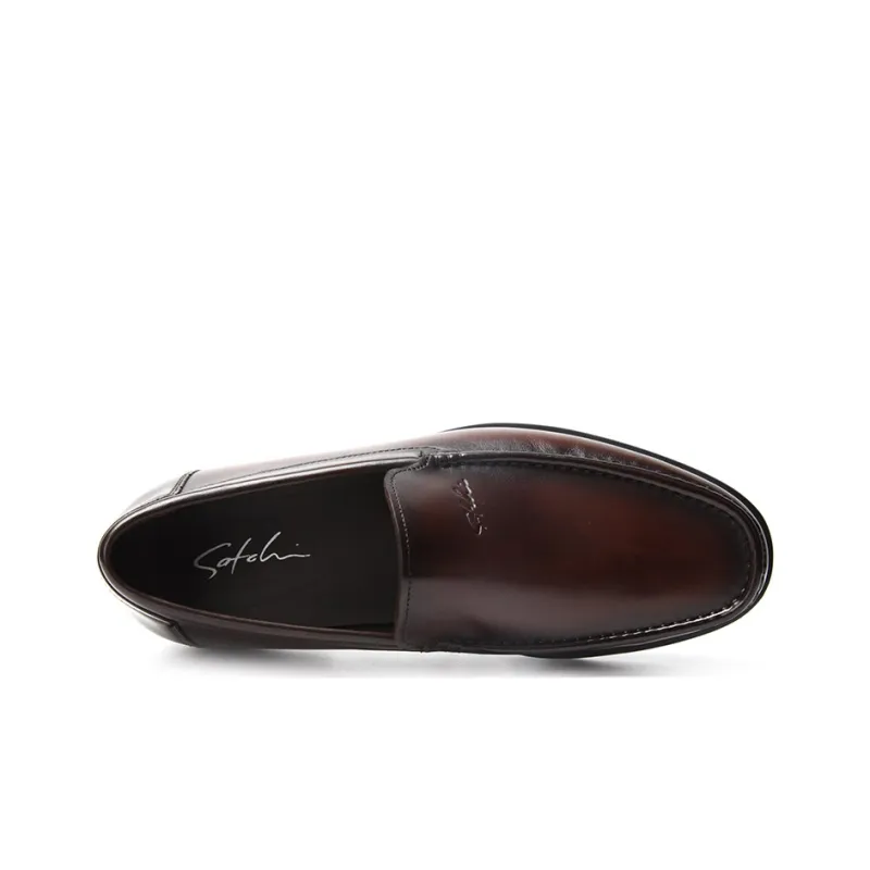 Satchi Loafers Men Low Top Coffee-3