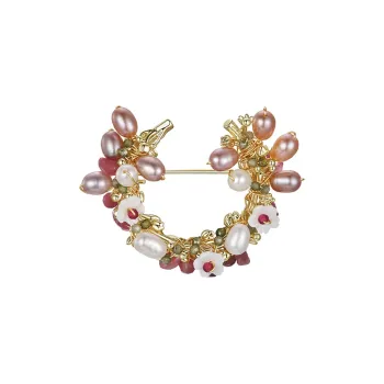 HMZ Brooches Women's Gold