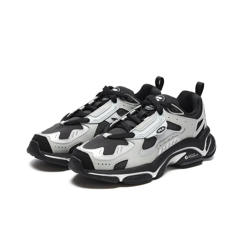 FILA FUSION Rjv D Low Top Casual Running Shoes Men's Silver Gray Black-1