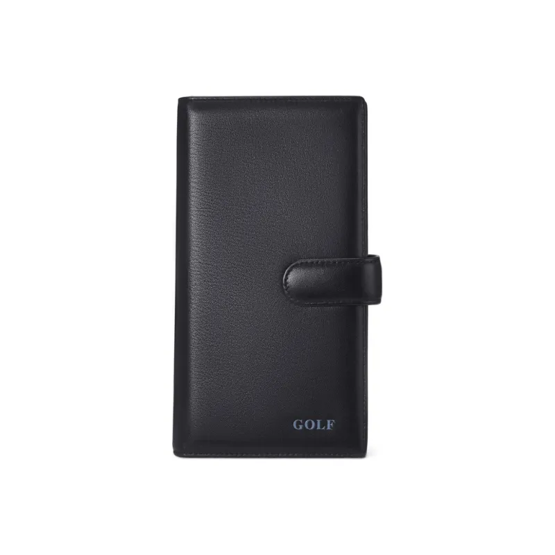 GOLF Cow Leather Document Bag, Wallet, Card Holder Tubas Men's Black-0