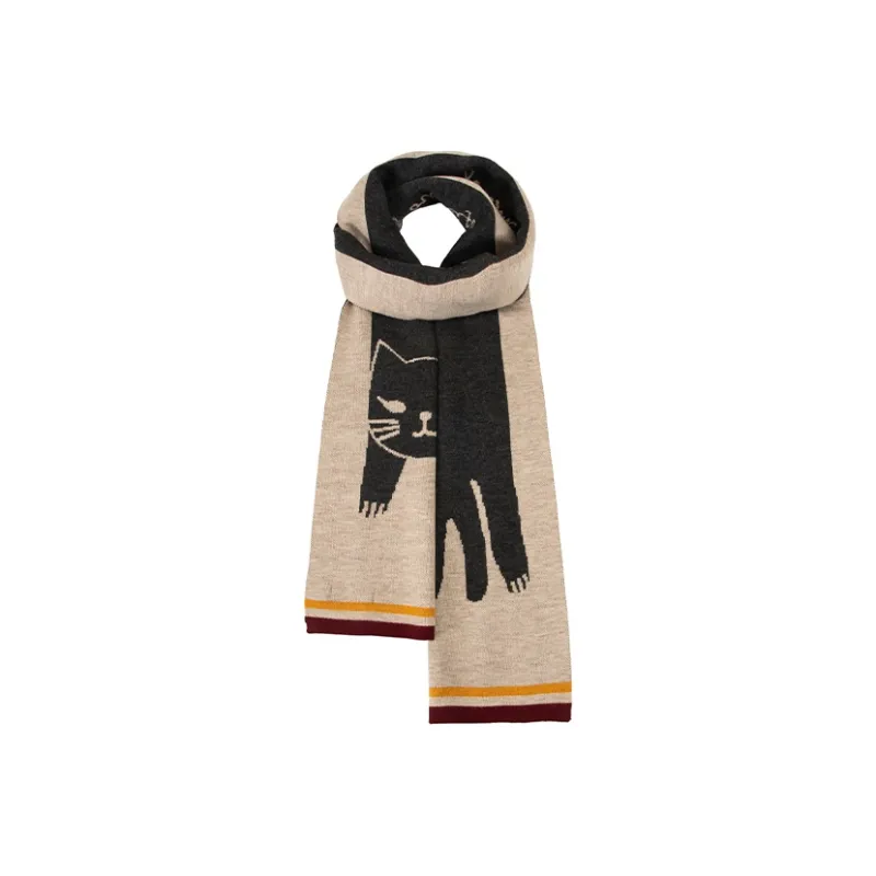 BAIJUAN Knit Scarves Unisex-1