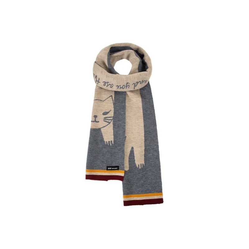 BAIJUAN Knit Scarves Unisex-6
