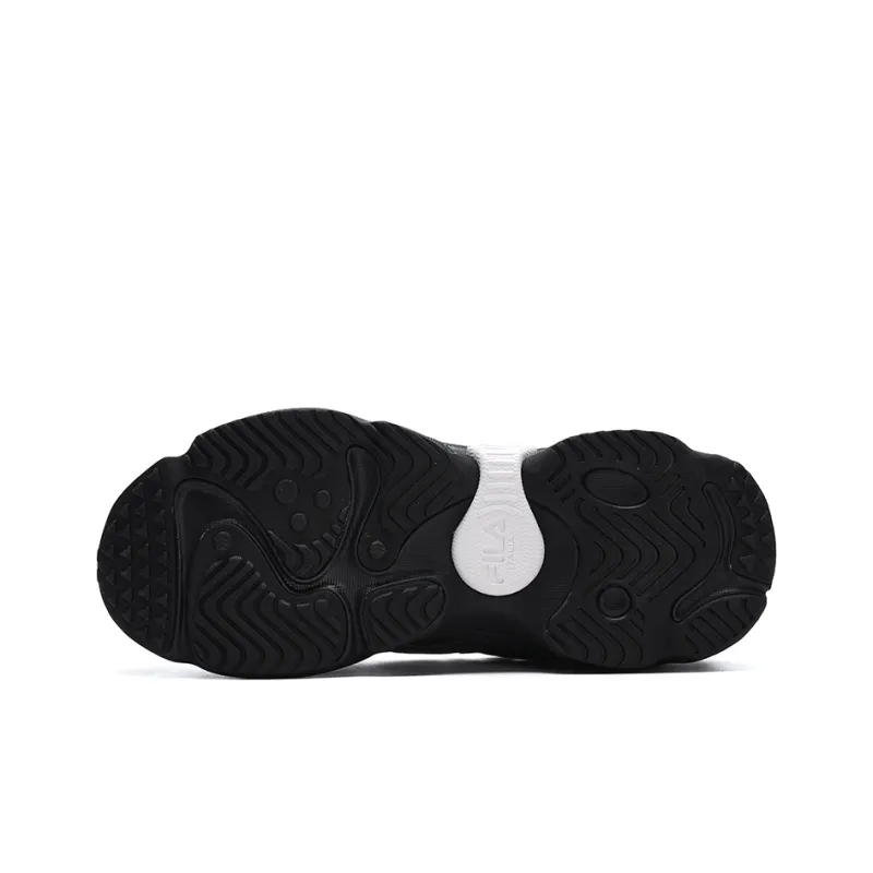 FILA FUSION Raccoon Mid WE Black Periscope Anti Slip Wear Resistant Mid Top Casual Shoes Men's Black-4