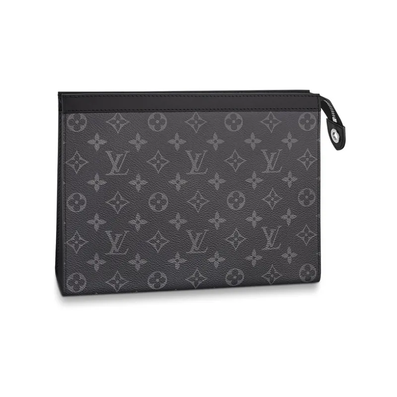 LOUIS VUITTON Pochette Voyage Monogram Eclipse Mm Black/Grey-0