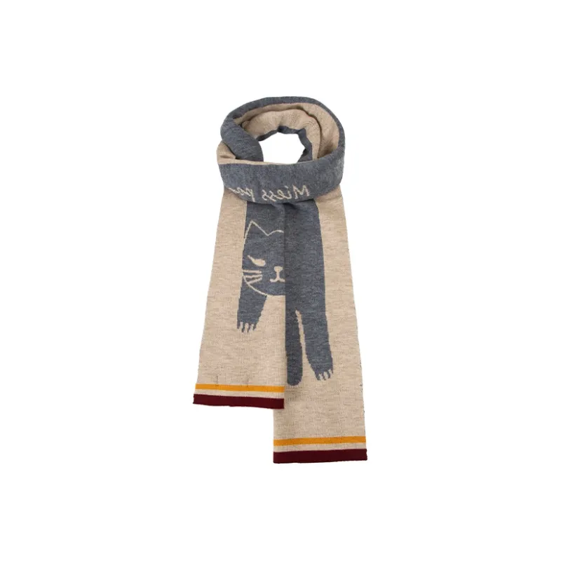 BAIJUAN Knit Scarves Unisex-7