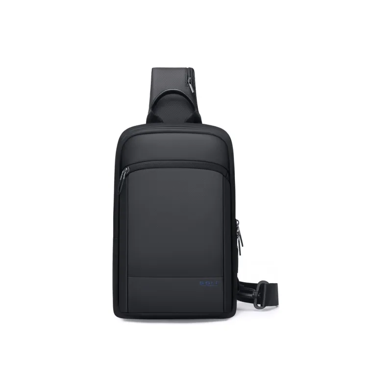 GOLF Oxford Laptop Bag Crossbody Bag Shoulder Bag Fanny Pack Sling Bag Large Size Men's Black-1