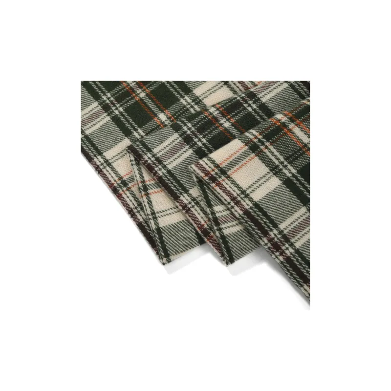 XXOFF Knit Scarves Women's Green Plaid-3