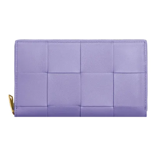 Bottega Veneta Sheepskin Wallet Women's Purple