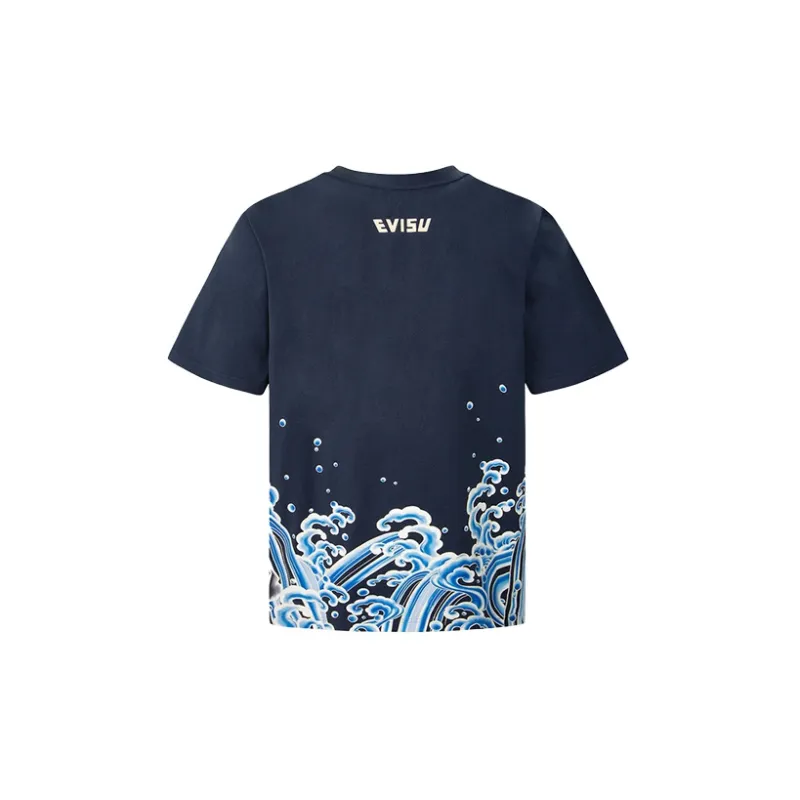 EVISU T Shirts Men Dark Blue-1