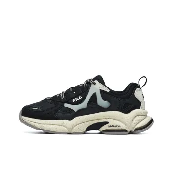 FILA FUSION RJV Non slip Lightweight Low Top Casual Shoes Women's Black Gray