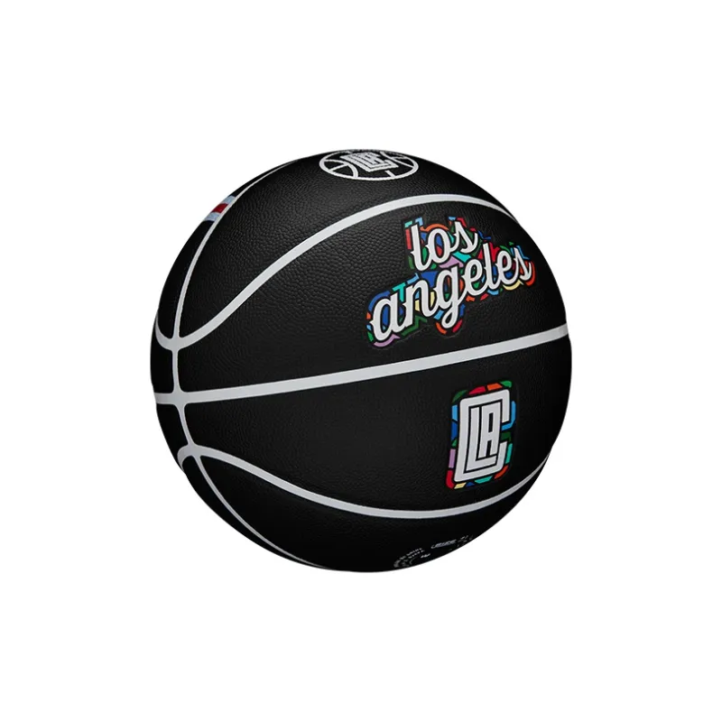 Wilson NBA City Series PU Basketball Black Size 7 Ball Training Unisex-3