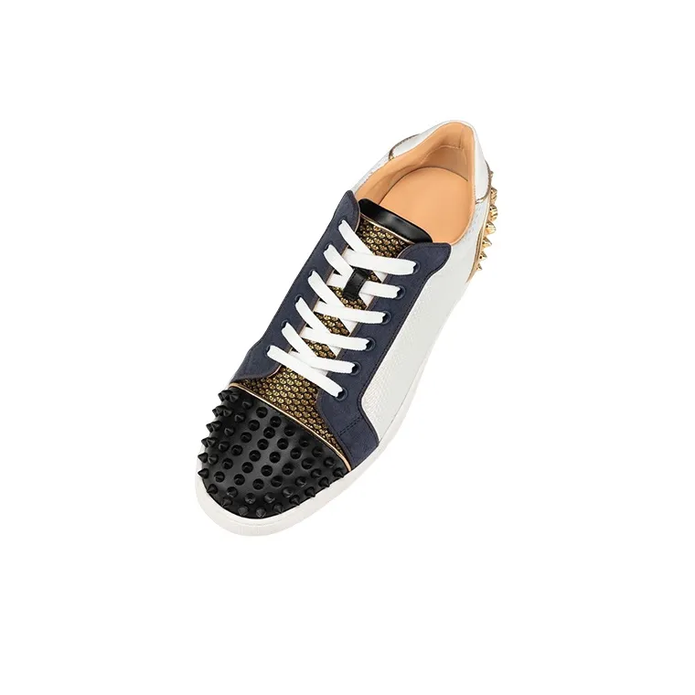 CL LUBOTING Low Top Skateboard Shoes Men's White-2