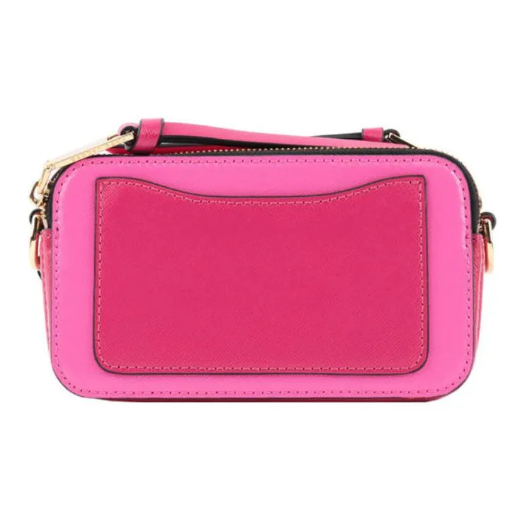 MARC JACOBS Snapshot Cow Leather Camera Bag, Shoulder Bag, Crossbody Bag Regular Women's Pink-1