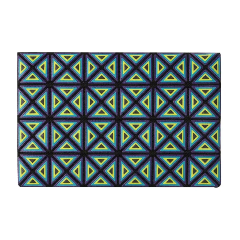 ISSEY MIYAKE Oyster 100% Cotton Detail Clutches Wallets Card Holders Regular Unisex Yellow & Blue & Black-0
