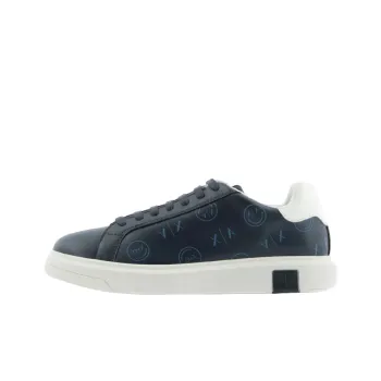 SMILEYWORLD x ARMANI EXCHANGEAE Low-Top Stylish Skateboarding Shoes Men's Blue