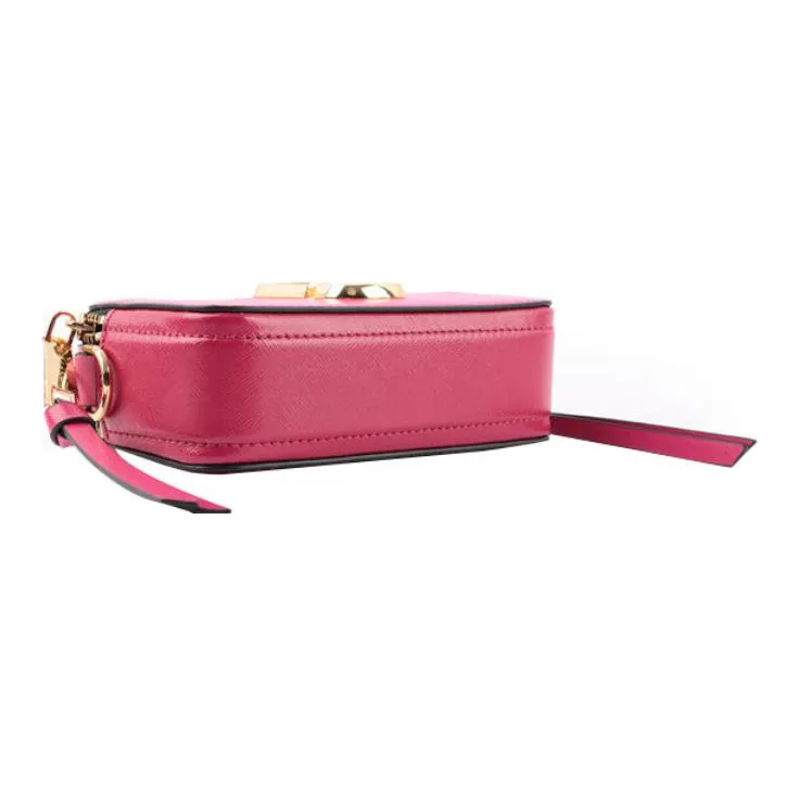 MARC JACOBS Snapshot Cow Leather Camera Bag, Shoulder Bag, Crossbody Bag Regular Women's Pink-4