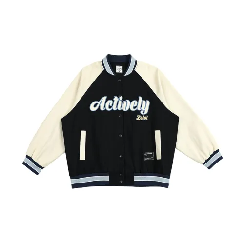 LOLOLSTORE Baseball Jerseys Unisex Navy Blue Collides With Off White