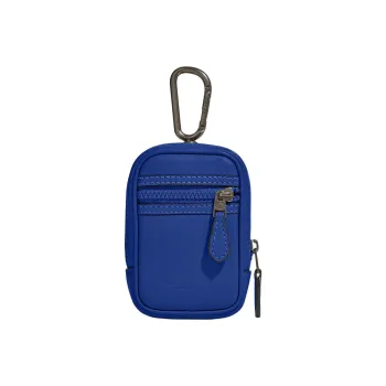 COACH N/S Cow Leather Keychain Card Holder Coin Purse Small Size Men's Blue