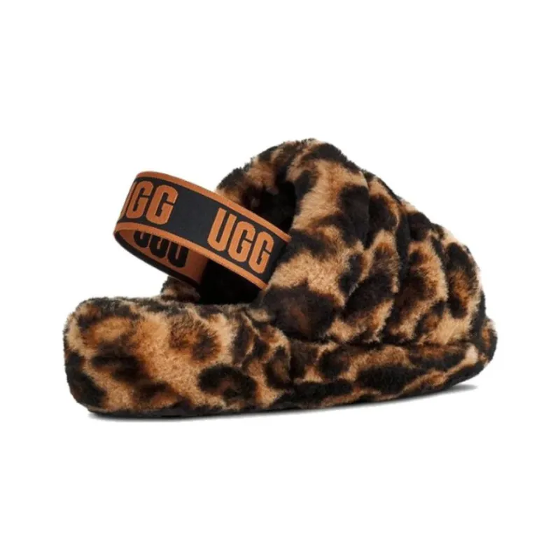 UGG Women's Fluff Yeah Slide 'Panther Print - Butterscotch'-3