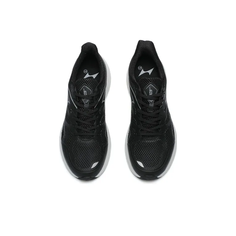 HEALTH 705V1 Breathable Lightweight Low Top Running Shoes Unisex Elegant Black-2