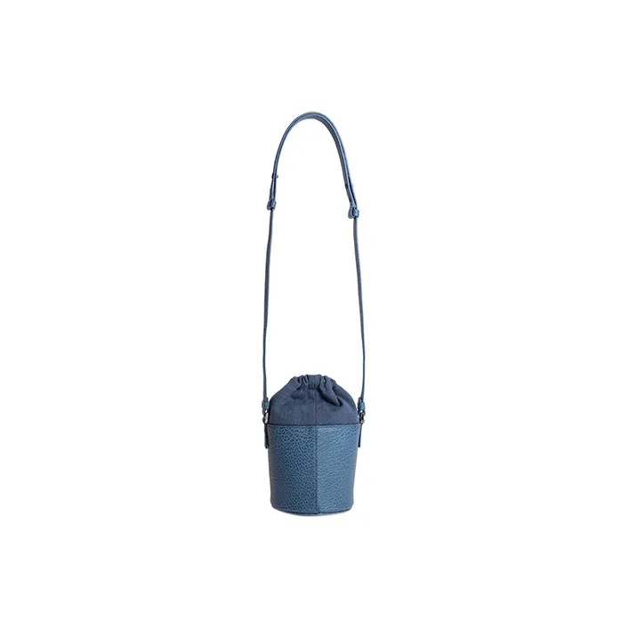 Maison Margiela 5AC Cow Leather Bucket Bag, Shoulder Bag, Crossbody Bag Mini Women's Dark Blue-3
