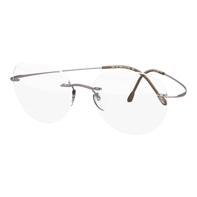 SILHOUETTE Titanium Round Optical Myopia Glass Frame Unisex-9