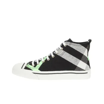 Burberry High Top Stylish Skateboarding Shoes Men's Black