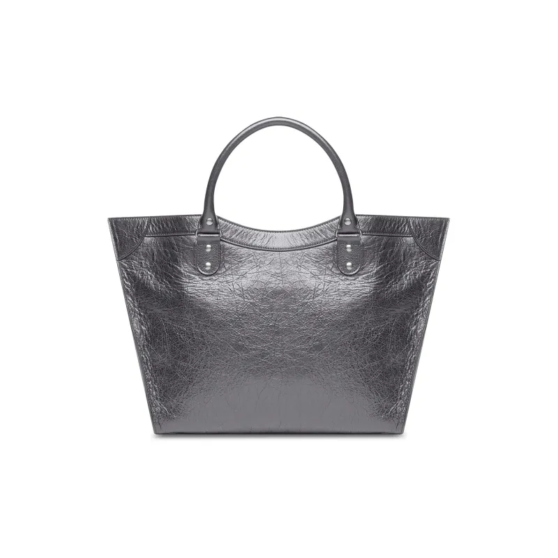 Balenciaga Neo Classic Lambskin Tote Bag Shopping Bag Shoulder Bag Crossbody Bag Handbag Large Size Women's Dark Gray-1