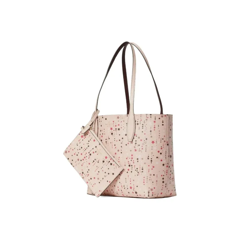 Kate Spade Split Cow Leather Handbag Shoulder Bag Women's Pink-1