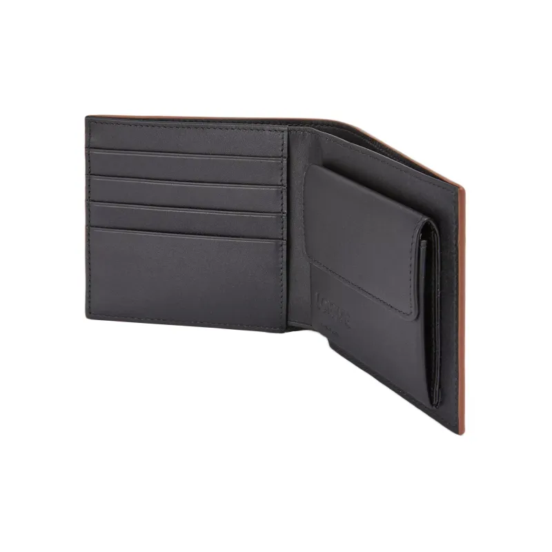 LOEWE Puzzle Smooth Cow Leather Card Holder, Wallet Men's Black-3