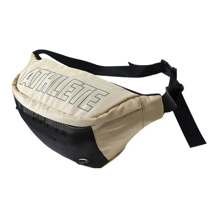 Anta Polyester Crossbody Bag, Sling Bag, Fanny Pack Unisex Khaki-1