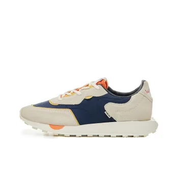 Norman Walsh EMERALD Cushioning, Slip Resistant, And Abrasion Resistant Low Top Running Shoes Unisex Beige Blue