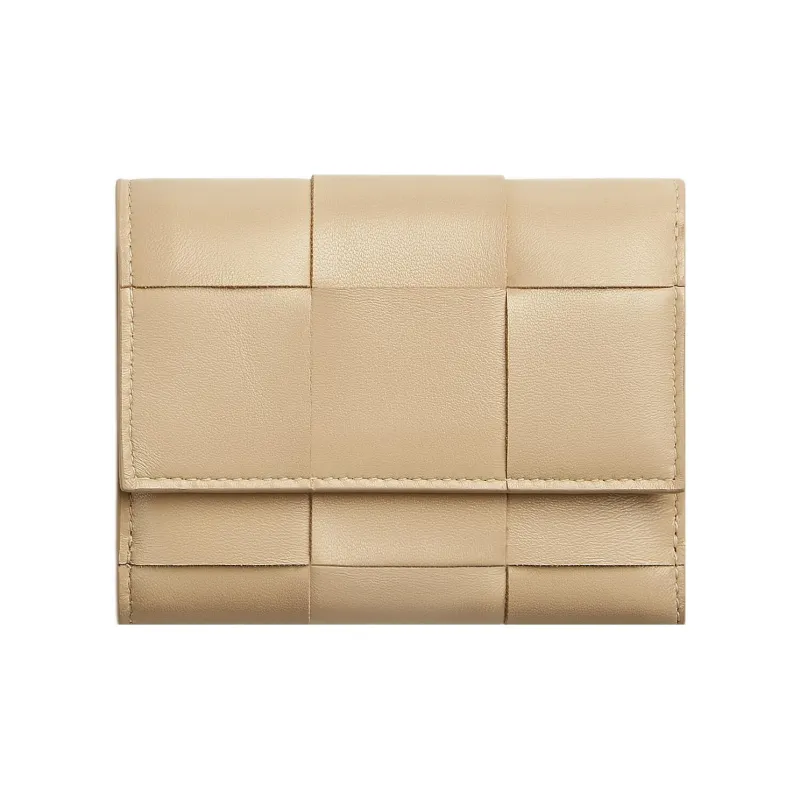 Bottega Veneta Intreccio Tri Fold Zip Wallet-0