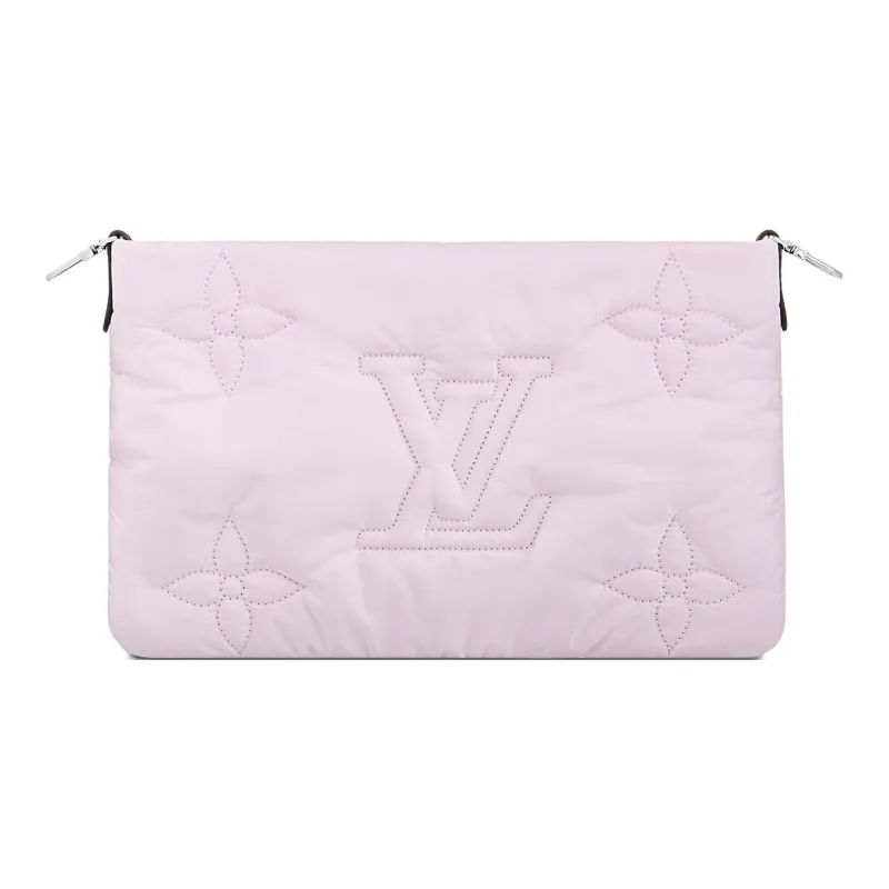 LOUIS VUITTON Maxi Multi Pochette Accessoires Silver/Pale Pink-4