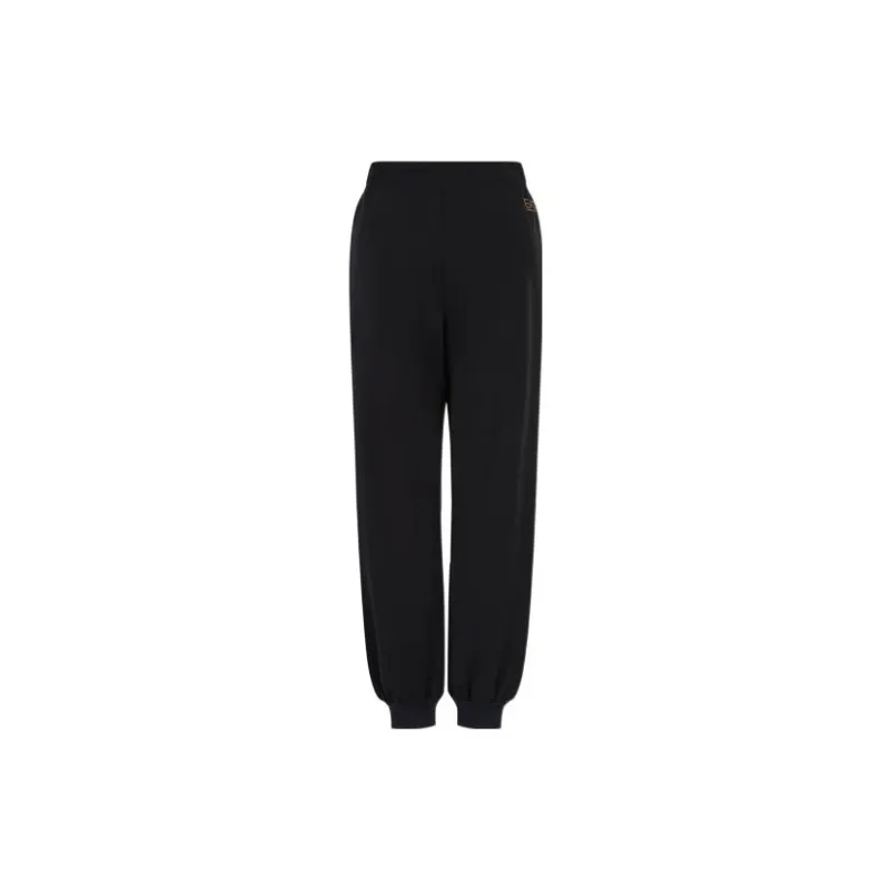 EMPORIO ARMANI Knitted Sweatpants Women's Black-1