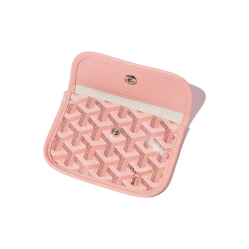 GOYARD Anjou Canvas With Calfskin Combo Bag Totes Shopping Bag One Shoulder Handbags Mini Women's Cherry Blossom Pink-3