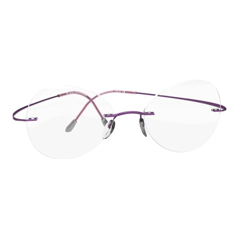 SILHOUETTE Titanium Round Optical Myopia Glass Frame Unisex-8