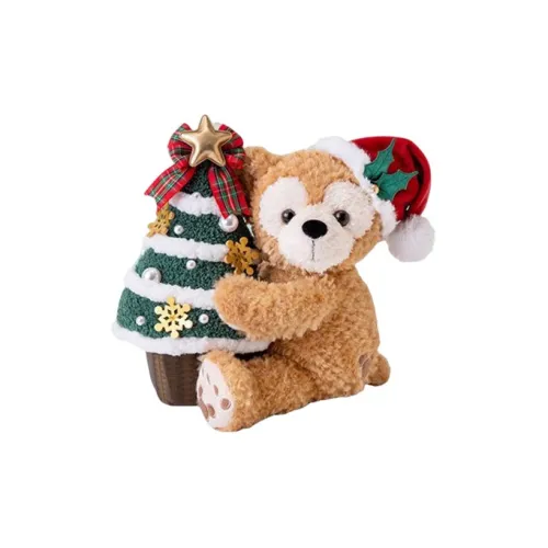 Disney Duffy Handheld Christmas Tree With Santa Claus Hat Dolls Plush Doll 24cm Height Tokyo Disney