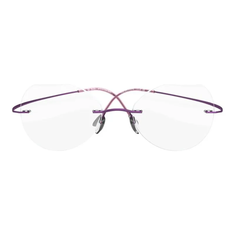 SILHOUETTE Titanium Round Optical Myopia Glass Frame Unisex-7
