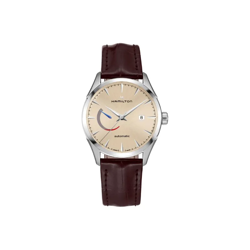 HAMILTON Jazz Series Automatic Mechanical Movement Men's Watch Beige Watch Dial-0