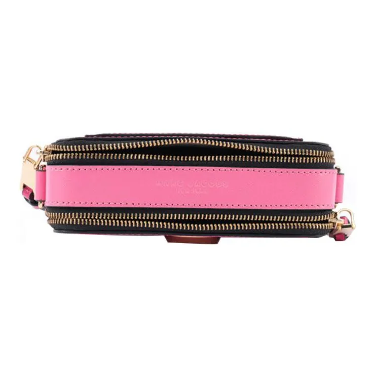 MARC JACOBS Snapshot Cow Leather Camera Bag, Shoulder Bag, Crossbody Bag Regular Women's Pink-3