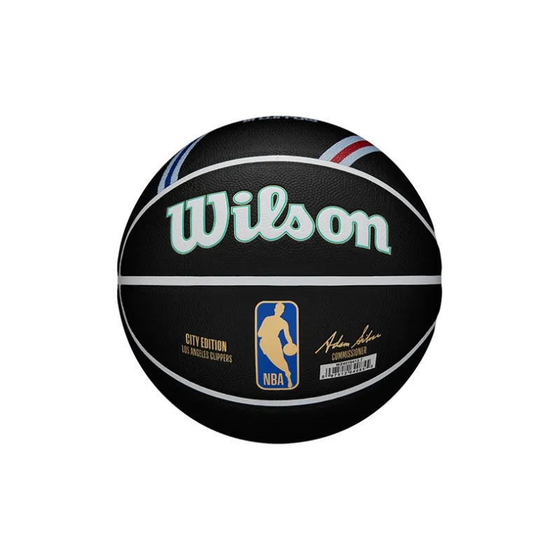Wilson NBA City Series PU Basketball Black Size 7 Ball Training Unisex-1