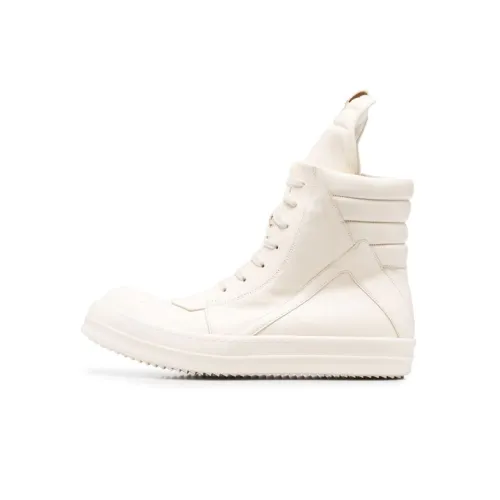 RICK OWENS Skateboard Shoes Men High-Top White