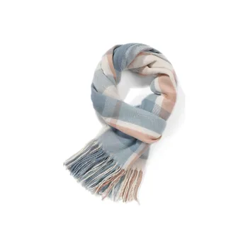 XXOFF Knit Scarves Unisex Light Blue